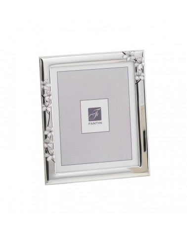 Favor Argenti Fantin - Silver Photo Frame with Peach Flowers and Cream Back -  - 