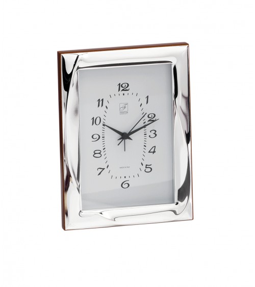 Argenti Fantin - Alarm clock in silver with shiny band effect -  - 
