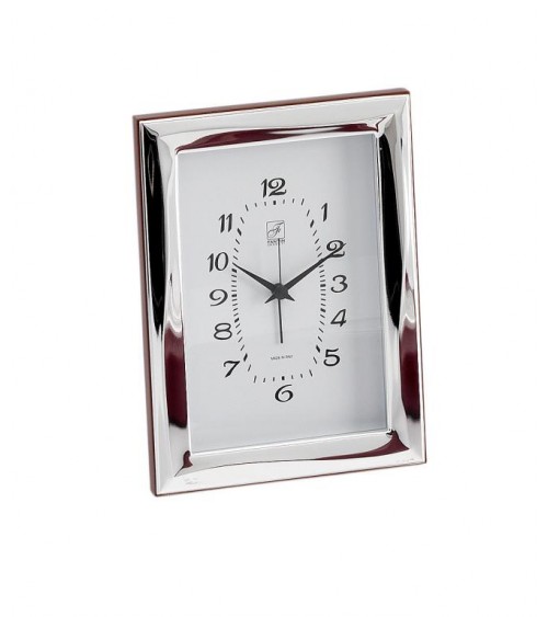 Argenti Fantin - Silver Alarm Clock with Smooth Wave Effect Band