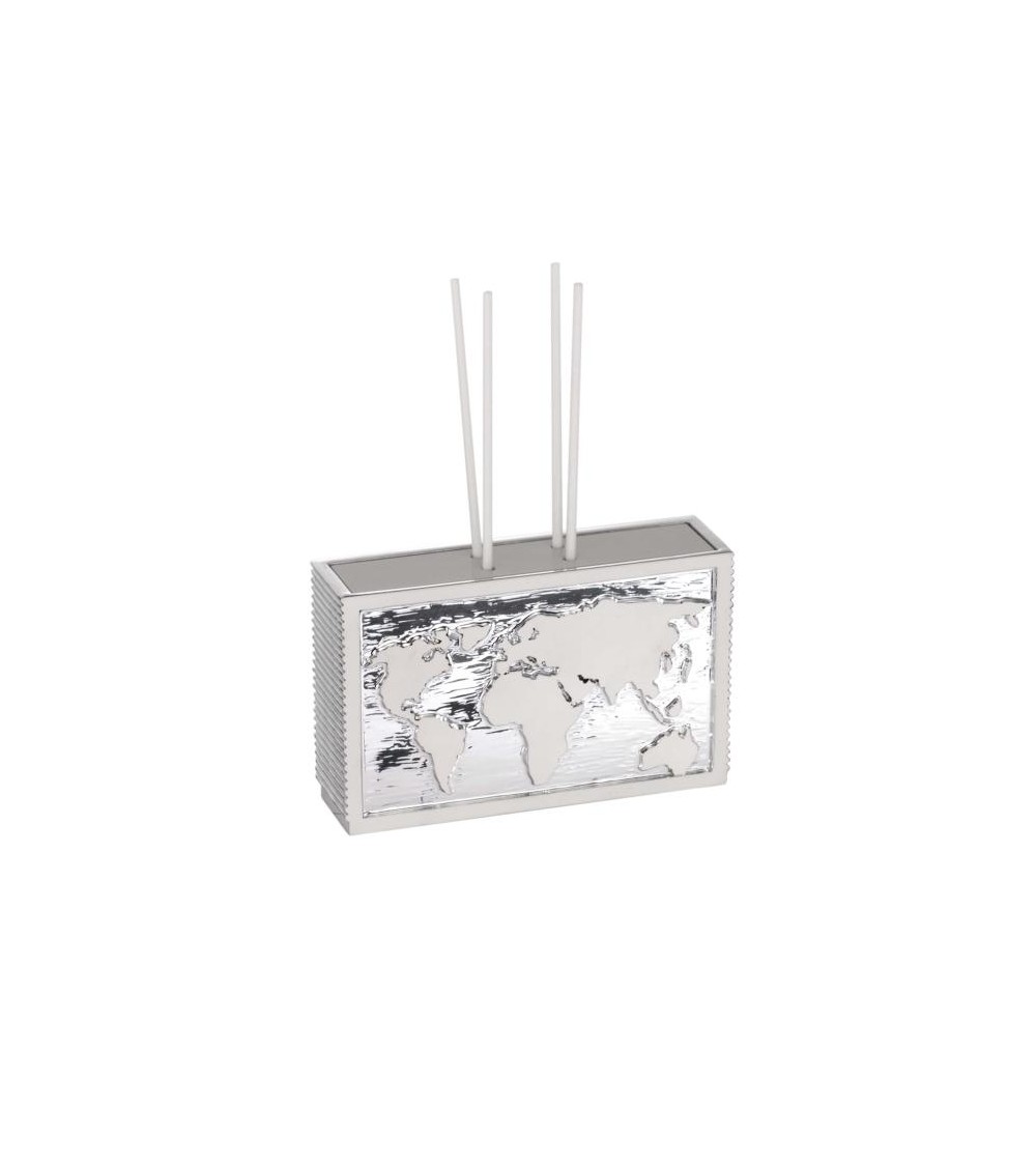 Favors Argenti Fantin - Perfumer in Silver with White World Map -  - 