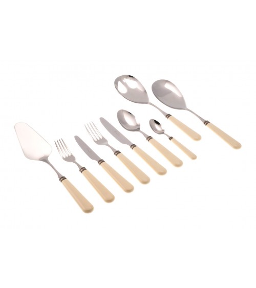 彩色餐具 Rivadossi Sandro：Mistral 套装 75 件 象牙色 -