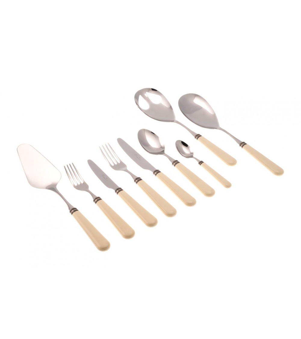 Rivadossi Sandro Colored Cutlery: Mistral set 75 Pieces Ivory - 