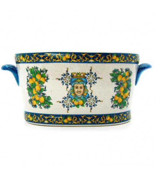 Grand Vase Décoratif Ovale "Profumo di Sicilia"  - Royal Family