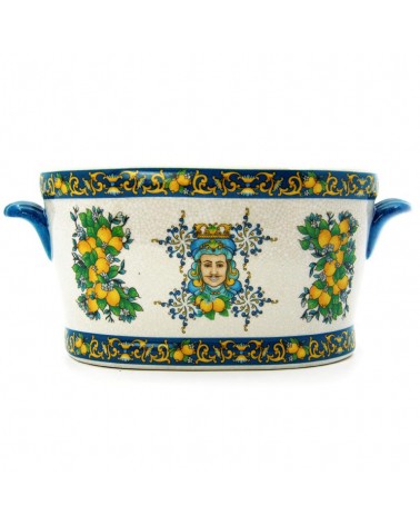 Große ovale dekorative Vase "Profumo di Sicilia" - Royal Family - 