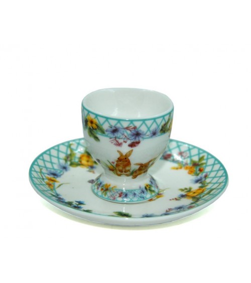 Royal Family - "Spring Easter" Egg Cup & Saucer