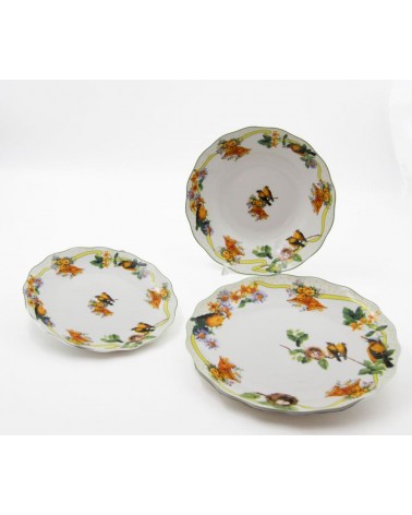 Servizio Piatti " Easter Birds" 18 Pezzi - Royal Family - 
