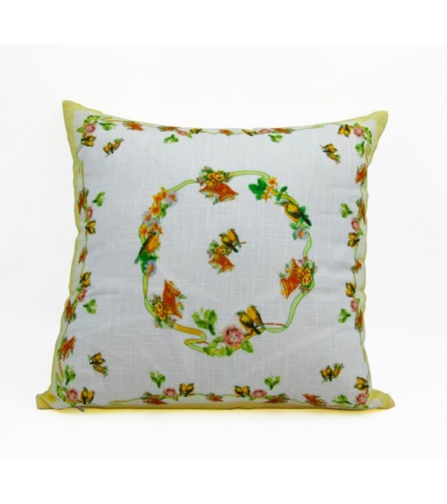 Pillow with Interior   "Easter Birds" - royal family -  - 