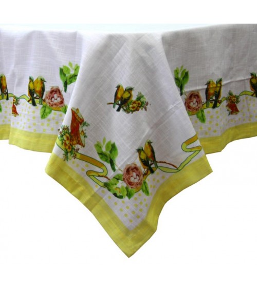 Rectangular tablecloth "Easter Birds" - Royal Family -