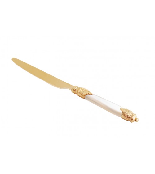 Arianna Oro Pvd - Coltello Tavola - Posate Rivadossi Sandro - 