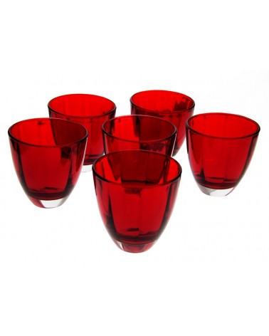 皇室 - 6 件套红色水杯 -