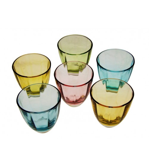 Royal Family - Set mit 6 farbigen Wassergläsern -