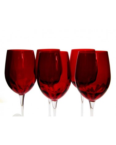 Royal Family - Set of 6 Tall Red Wine Goblets -  - 