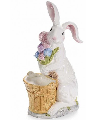 Vase Lapin en Porcelaine - Décoration de Pâques - 