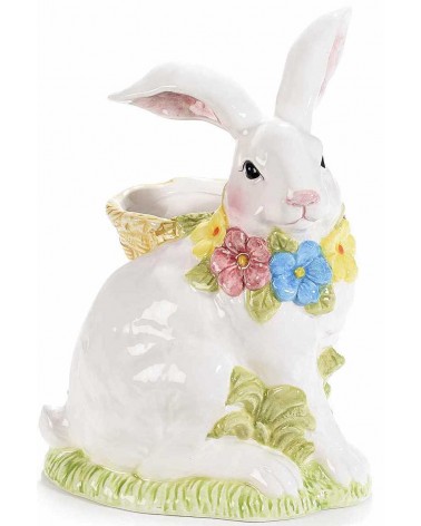 Vase de Pâques lapin en céramique - Décoration de Pâques - 