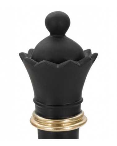 Ornament Chess Piece Black And Gold Queen H 25.5 cm -  - 8024609363030