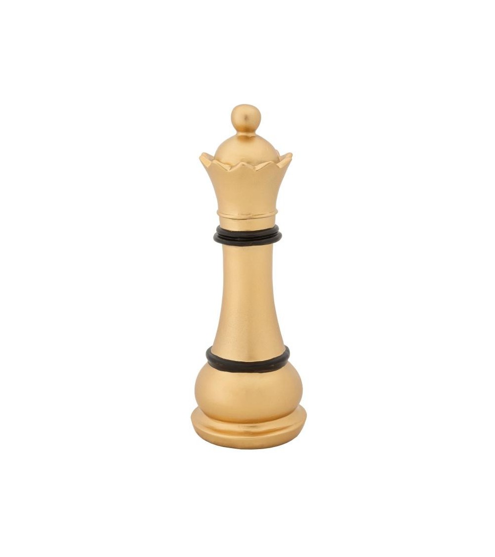 Stück Stück Schach Königin Königin Oro und schwarz H 25,5 cm - 