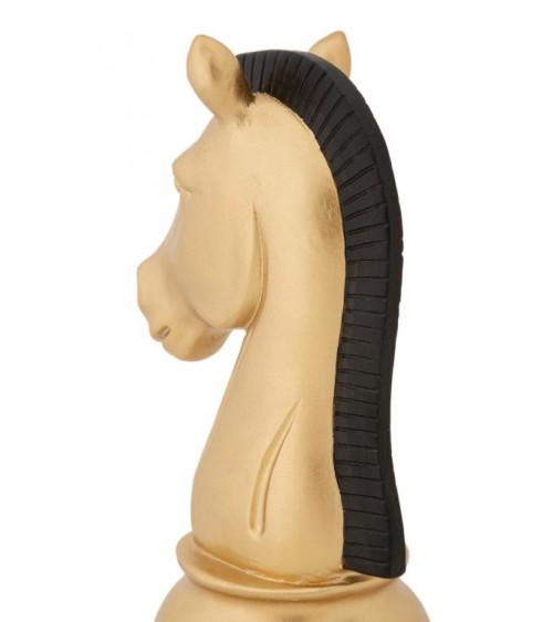 Ornament Schacchi Horse Gold And Black H Cm 19 -  - 8024609363054