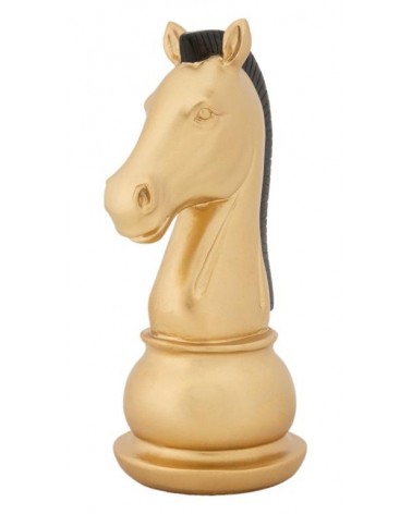 Ornament Schacchi Horse Gold And Black H Cm 19 -  - 8024609363054