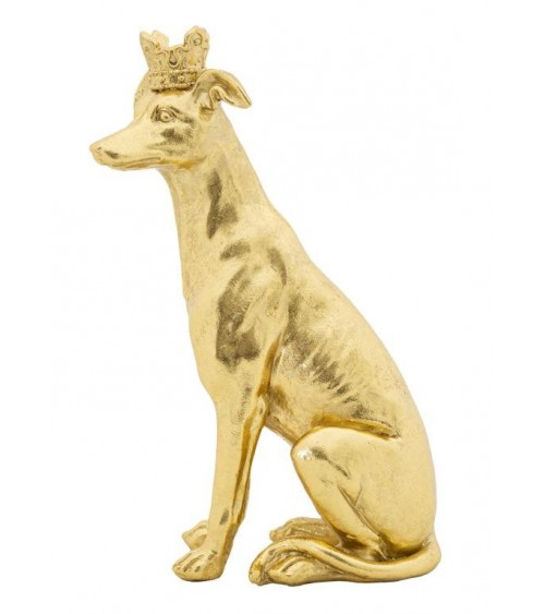 Dog Sculpture With Gold Crown H Cm 33 -  - 8024609363122