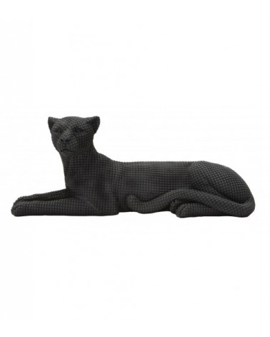Black Lying Leopard Sculpture H 15.3 cm -  - 8024609363108