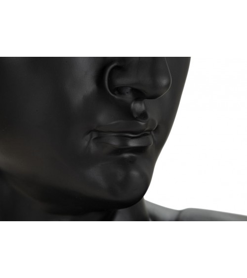 Sculpture Tête Noire Ancienne H Cm 60 - 