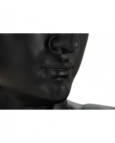 Sculpture Tête Noire Ancienne H Cm 60 - 