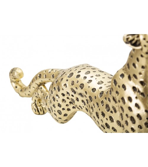 Leopard Sculpture Points Seated H Cm 19.5 -  - 8024609363276