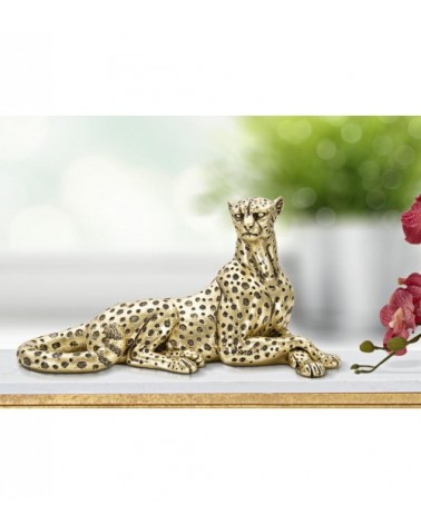 Points Leopard Lying Sculpture H 13.9 cm -  - 8024609363283