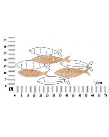 Dekoratives Wandpaneel Fisch Cm 60X2X30 - Mauro Ferretti - 