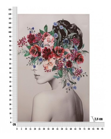 Stampa Dipinta Lady Flower -B- Cm 80X2,8X120 -  - 8024609360008