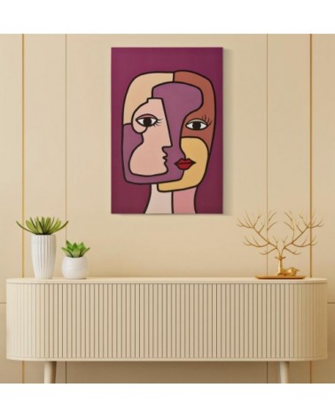 Painted Print Faces New -A- Cm 60X3X90 -  - 8024609360305