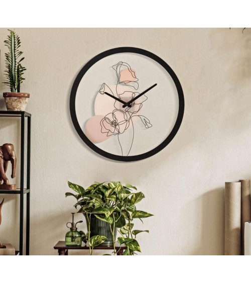 Horloge Murale Fleur -B- diam. cm 40X3,5 - 