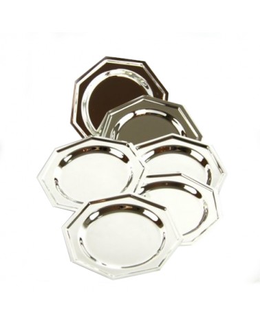 Scheibenscheibe / Sottlygonal Seidenverkäufer Sheffield - Set 6pz -