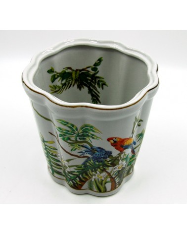 Royal Family - Shaped Cachepot with Parrots -  - 
