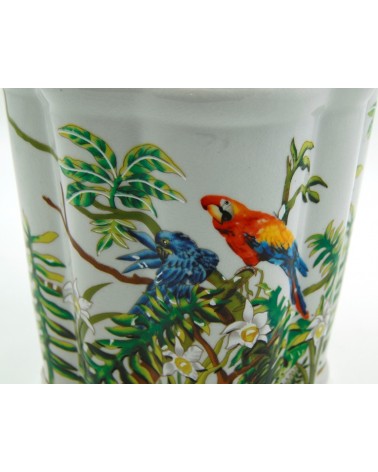 Royal Family - Shaped Cachepot with Parrots -  - 