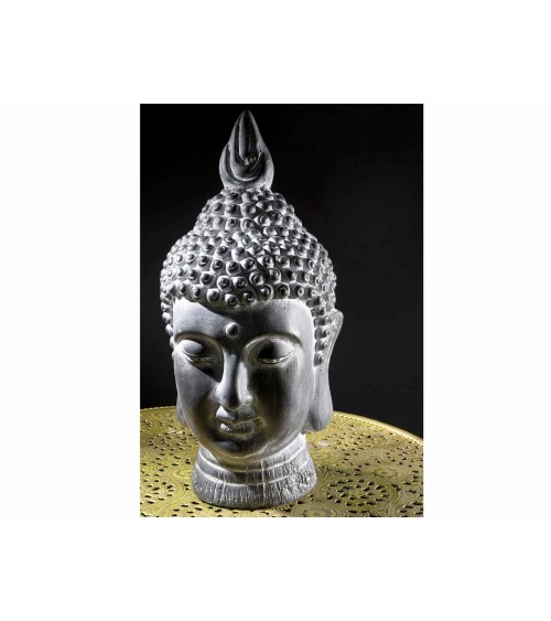 Dekoration aus schwarzem Magnesia mit dem Gesicht von Buddha - 