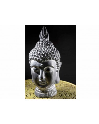 Dekoration aus schwarzem Magnesia mit dem Gesicht von Buddha - 