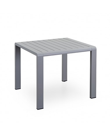 Tavolino da Giardino in Alluminio Grigio - 