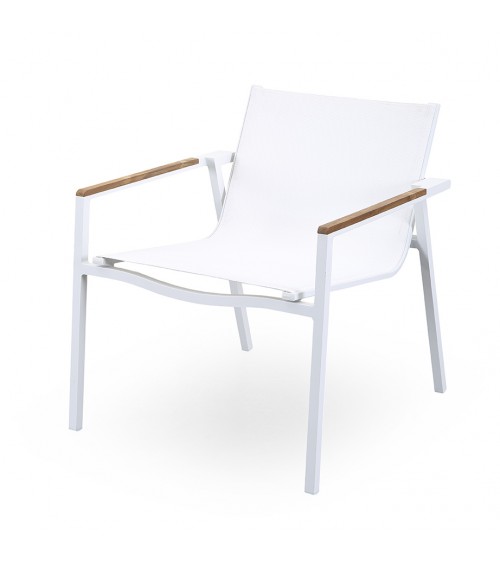 Tisch und 2 Stühle im Set aus weißem Aluminium – Raffaello - 