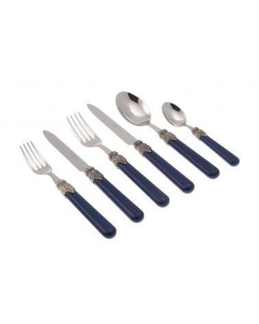 Posate Rivadossi Sandro Classic 36pz per 6 Persone - blu