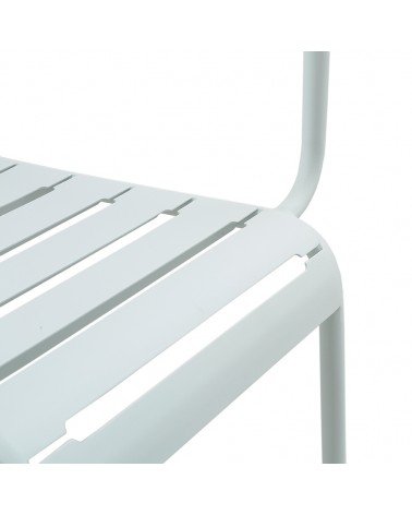 Brunelleschi - Lot de 2 chaises avec accoudoirs en acier blanc - 