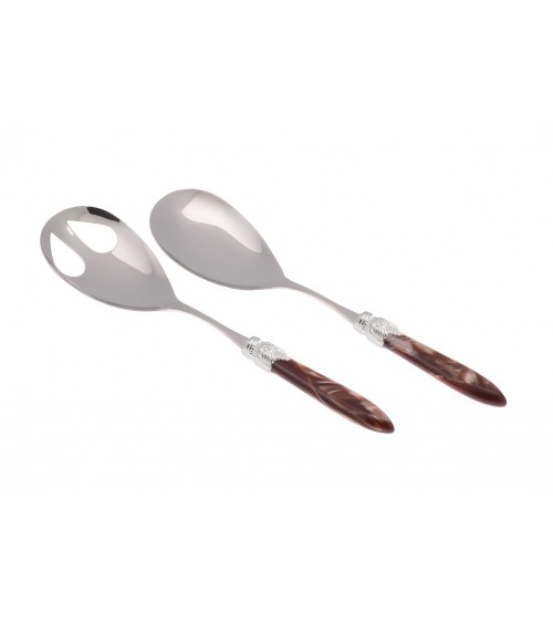 Salad Cutlery Set 2pcs - Laura Silver Color - Rivadossi Sandro -