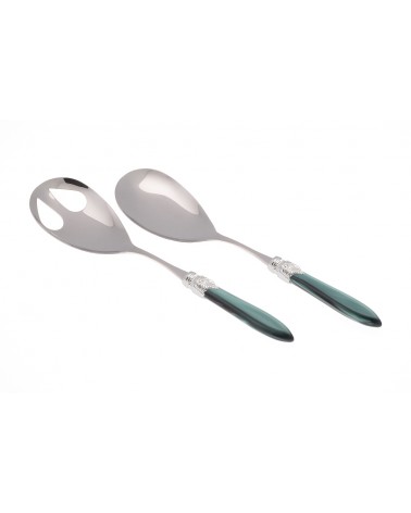 Salad Cutlery Set 2pcs - Laura Silver Color - Rivadossi Sandro -