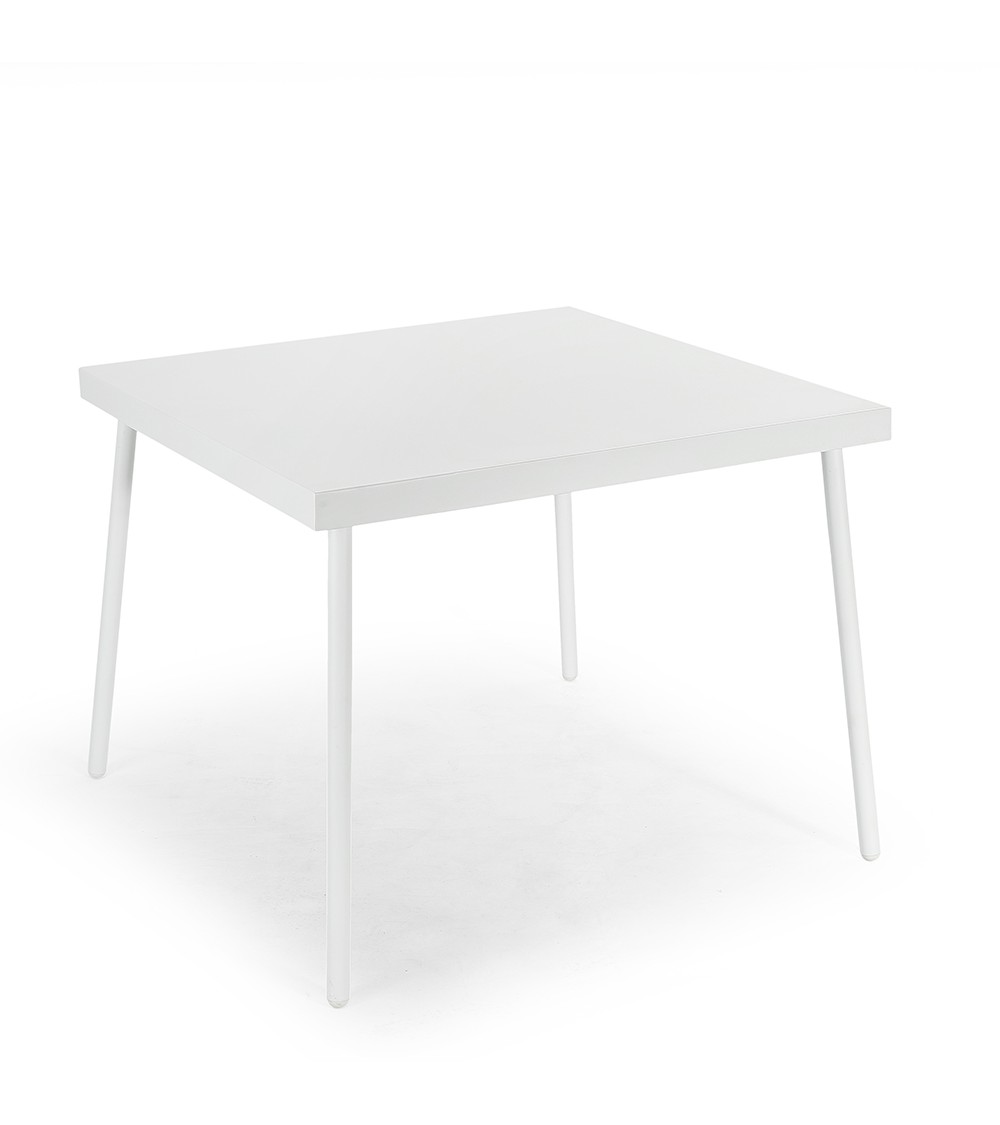 Giotto - Square Table in White Steel -  - 