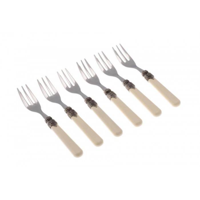 Classic Set 6pz Forchettine da Dolce - Rivadossi Sandro - colore avorio