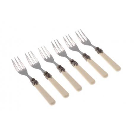 Classic Set 6pz Forchettine da Dolce - Rivadossi Sandro - colore avorio
