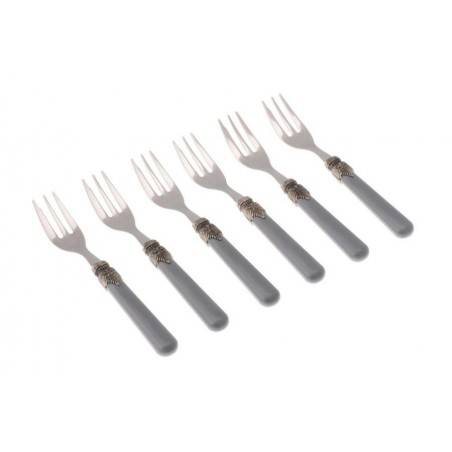 Classic Set 6pz Forchettine da Dolce colore grigio - Rivadossi Sandro -