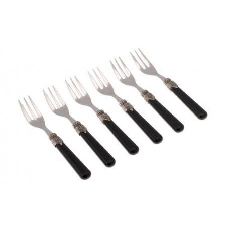 Classic Set 6pz Forchettine da Dolce colore nero - Rivadossi Sandro -