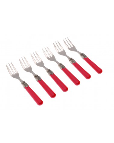 Klassisches Set mit 6 Kuchengabeln – Rivadossi Sandro -