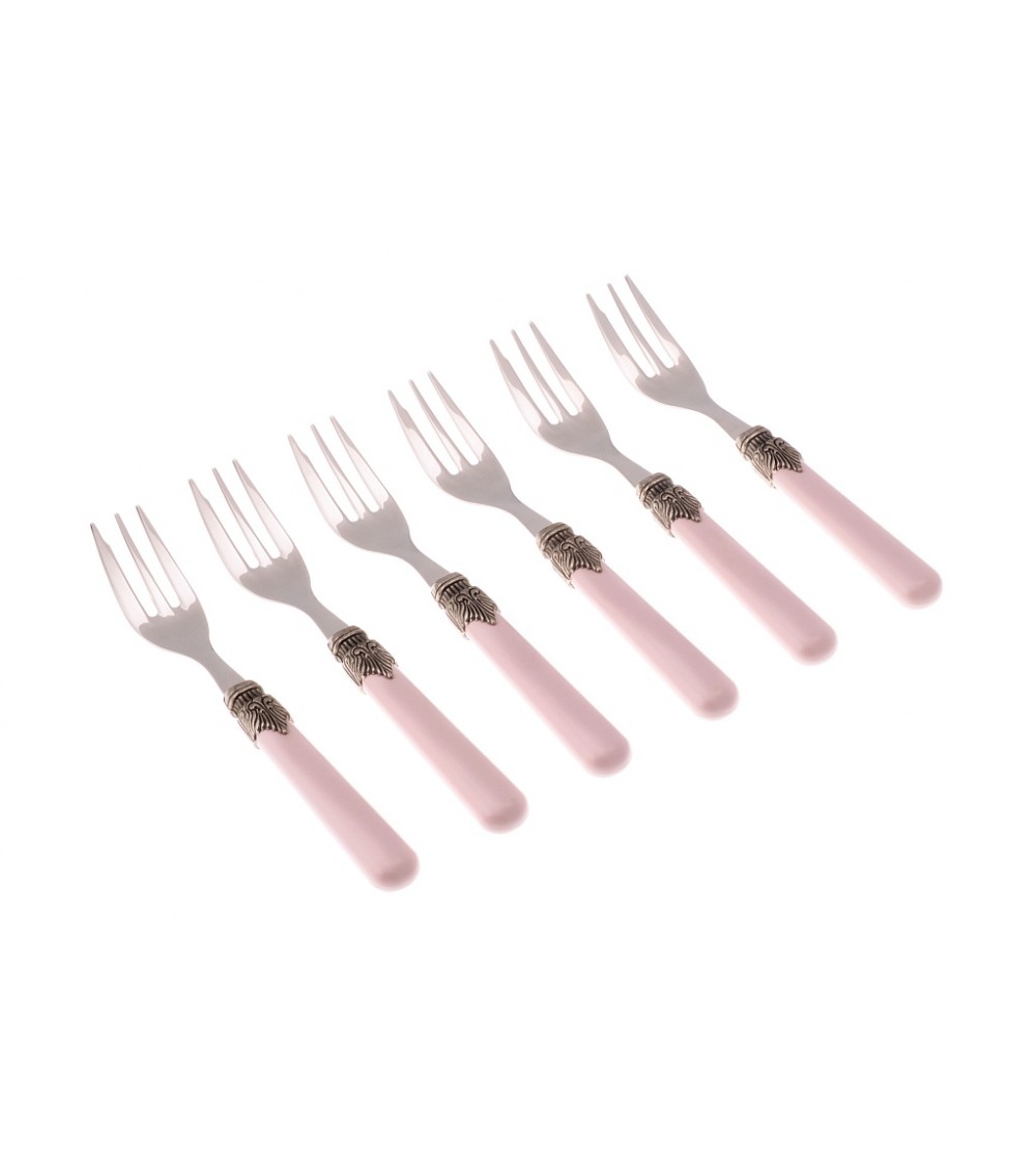 Classic - Rivadossi Cutlery Shabby 6 Pieces Cake Fork Set - 